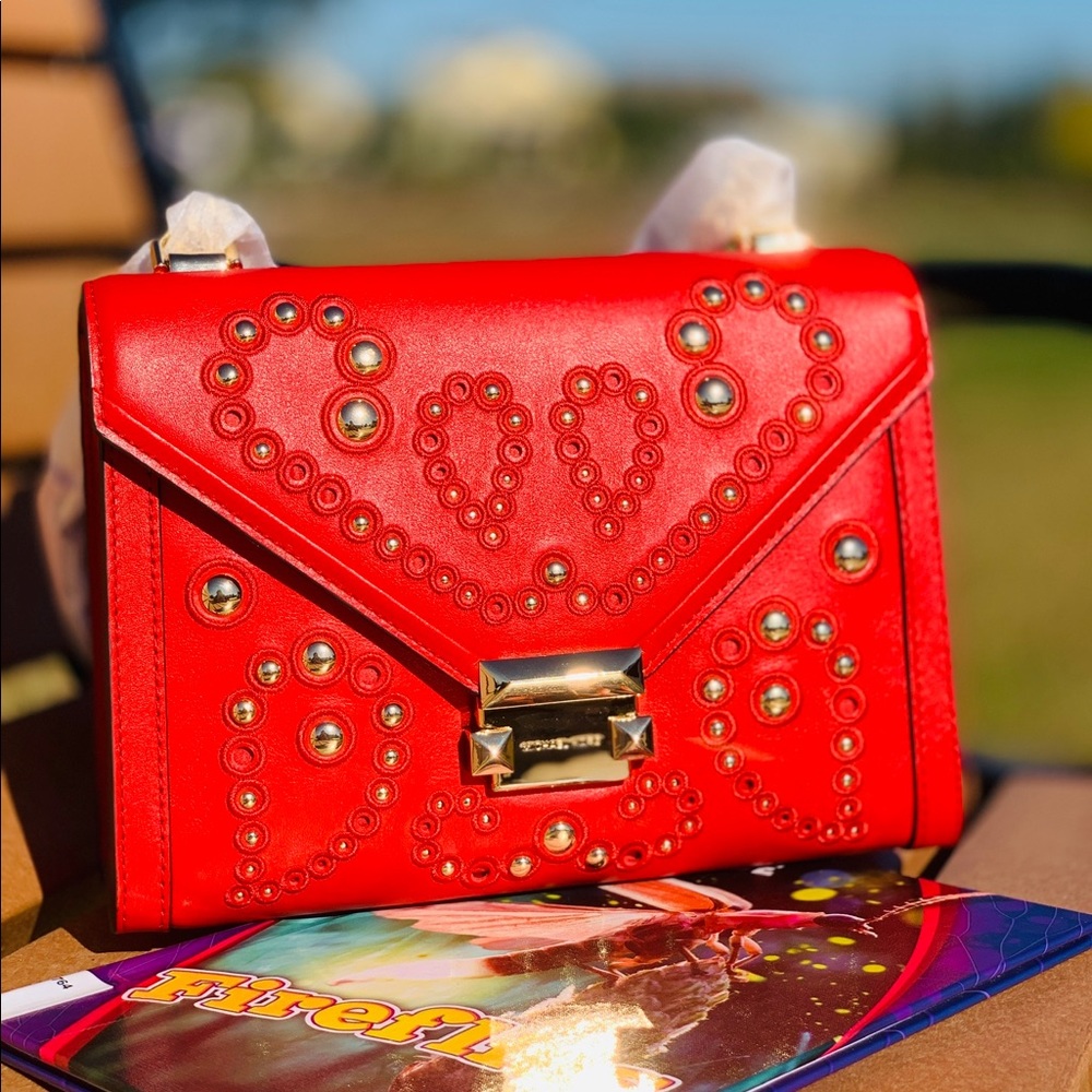 Michael Kors Bag / Bag Whitney LG Shoulder Bright Red Leather 30T8GXIL3U